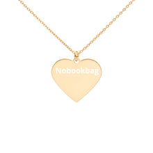 Load image into Gallery viewer, Woman Engraved Silver Heart Necklace NOBOOKBAG