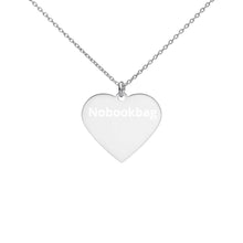 Load image into Gallery viewer, Woman Engraved Silver Heart Necklace NOBOOKBAG