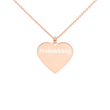 Load image into Gallery viewer, Woman Engraved Silver Heart Necklace NOBOOKBAG